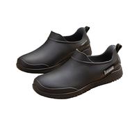 Meaunzyl Botas De Agua Cortas Anchas Botines Jardín Trabajo Ligeras Media Caña Botines De Pvc De Moda Botas De Goma Casual Calzado Punta Redonda Rain Boots Zapatos De Jardin Flexible Y Antideslizante
