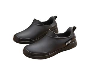 Meaunzyl Botas De Agua Cortas Anchas Botines Jardín Trabajo Ligeras Media Caña Botines De Pvc De Moda Botas De Goma Casual Calzado Punta Redonda Rain Boots Zapatos De Jardin Flexible Y Antideslizante