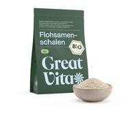MeaVita Cáscara de Psyllium Husk 99% Pura 500g, Cáscaras de Psyllium Indio Ecológico, Plantago Ovata, Rica en Fibra Soluble, Keto, Vegano, Sin Gluten, Sin OGM