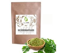 MeaVita Moringa Orgánica en polvo, 400g, vegana y sin aditivos