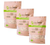 Meavita Semillas De Cáñamo Orgánico Meavita, Peladas, Paquete De 3 (3 X 1 Kg) 3000 g