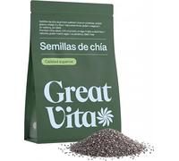MeaVita Semillas de Chía Ecológicas 1kg (1000g), Semillas Chia Bio Crudas, Chia Seeds Organic, Fuente de Omega-3, Magnesio y Calcio, para Pudin, Batidos y Yogur, Vegano, Sin Gluten, Sin OGM