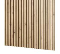 MEBANO. Lote de 12 Paneles de Pared MDF Efecto Madera 240 x 3 cm Roble Artisan Lamas Decorativas Revestimiento de Pared y Techo