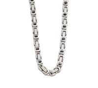 meberg Karma NH10727005 - Collar de plata para mujer de acero inoxidable y acero inoxidable, 8 mm, Acero inoxidable, No es una piedra preciosa