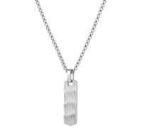 meberg Karma NH11195605 - Collar con colgante de plata de acero inoxidable para hombre, cadena de acero inoxidable, collar para hombre, regalo para él, resistente al agua, hipoalergénico