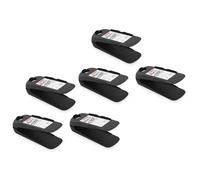 meberg PF1525802 - Juego de 6 zapateros de plástico, 28 cm, color negro