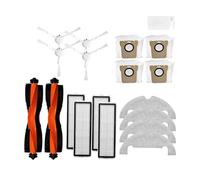 MEBSJY Compatible con Xiaomi Robot Vacuum X10, Piezas de Robot Aspirador, Repuesto de Cepillo Lateral Principal, Filtro Hepa, paño de fregona, Accesorios for Bolsa de Polvo(Color:Set 3)