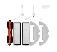 MEBSJY Compatible con Xiaomi Robot Vacuum X10, Piezas de Robot Aspirador, Repuesto de Cepillo Lateral Principal, Filtro Hepa, paño de fregona, Accesorios for Bolsa de Polvo(Color:Set 5)