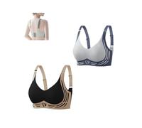 MEBSJY Sujetador Push-up inalámbrico antiflacidez de elevación,Sujetador Push-up inalámbrico Dawncog,Sujetador Push-up inalámbrico Super Gather (M,B)
