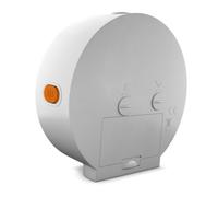 Mebus analoger Quarz-Wecker mit Lichtsensor, lautlos ohne Ticken, Weck-Wiederholung, gut ablesbares Zifferblatt, runde Form, 10 cm Durchmesser, Material: Kunststoff, Farbe: Weiß, Modell: 25629