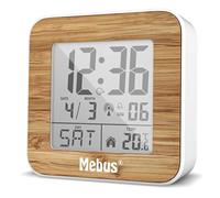 Mebus 27247 - reloj despertador digital (aspecto de madera), color bla