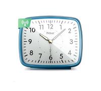 Mebus Analoger Funkwecker im Retro-Design Radio Despertador analógico, Azul, L 5 cm x B 12 cm x H 10 cm