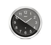 Mebus Reloj de Pared Extragrande, tamaño XXL, Radio, silencioso, sin segundero, Esfera Negra, diámetro de 45 cm, Modelo 14120