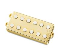 MEC Passive MM-Style - Pastilla para bajo (6 cuerdas, revestimiento de metal), color dorado