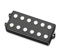 MEC Passive MM-Style - Pastilla para bajo (6 cuerdas, revestimiento de metal), color negro cromado