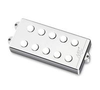 MEC Passive MM-Style - Pastilla para bajo (cubierta de metal, 5 cuerdas), color cromado