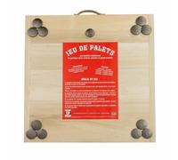 Mecabois Jeu de Palet Complet - 12 plates a lancer et planche en bois (Jeu Breton)