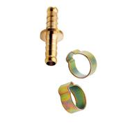 Mecafer Conector doble para tuberías (8 x 13, incluye abrazaderas)