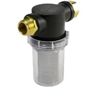 Mecafer - Filtro de entrada de metal (120 micras, 3/4 m, conexión rápida para manguera de jardín