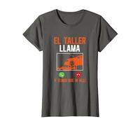 Mecáni Mecánico El Taller Llama Y Tengo Que IR Allí Camiseta, Mujer, Asfalto, 3XL