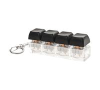 Mecánico Clicker Fidget, Quiet Button Toy, 3,15 x 0,79 x 0,98 pulgadas, dispositivo portátil con acción suave, comodidad flexible, llavero de oficina con construcción compacta, herramienta de enfoque