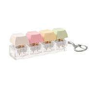 Mecánico Clicker Fidget, Quiet Button Toy, 3,15 x 0,79 x 0,98 pulgadas, dispositivo portátil con acción suave, comodidad flexible, llavero de oficina con construcción compacta, herramienta de enfoque