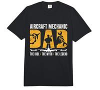 Mecánico de Aviones Papá El Ídolo Avión Mecánico de Aviones Comfort Colors Adult Heavyweight T-Shirt
