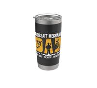 Mecánico de aviones Papá El Ídolo Avión Mecánico de aviones Vaso térmico de acero inoxidable de doble pared