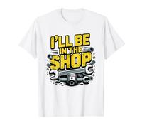 Mecánico Diésel Retro Ilustración Camiseta