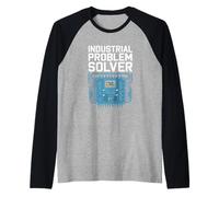 Mecánico Ingeniero Solucionador de Problemas Industriales Camiseta Manga Raglan