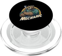 Mecánico Oso Fuerte Taller Motivo PopSockets PopGrip para MagSafe