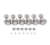 Mecánicos para guitarra eléctrica, mecánicos, cerradura de metal, guitarra plateada, clavijas de afinación, clavijas de afinación derecha