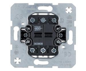 Mecanismo conmutador doble 10 A/250 V Hager Berker - 303808