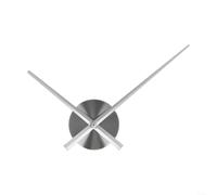 Mecanismo de aguja grande para relojes de pared DIY con movimiento de cuarzo y potencial de manualidades (plata)