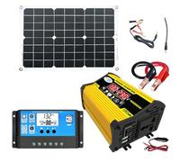 mecanismo De Alimentación Completo - Kit Completo De Energía Solar | Inversor Convertidor | mecanismo De Red Doméstica | Sistemas De Generación De Energía Con Puertos USB Y Pantalla LED