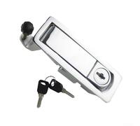 Mecanismo de bloqueo de rebote plano para puerta de armario eléctrico y maletero de RV, pestillo de aleación de zinc con llave para gabinete de almacenamiento industrial y accesorios de remolque de