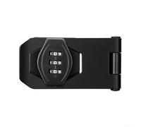 Mecanismo de bloqueo para gabinete, refrigerador, cajón, buzón de correo, oficina, cobertizo, puerta con código de combinación (3 pulgadas, negro)