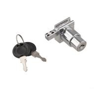 Mecanismo de bloqueo para puertas de armario de cristal, tipo deslizante, material de aleación de zinc, compatible con paneles de vidrio de 5 mm y 8 mm