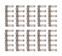 Mecanismo de carpeta de anillas, 60 unidades, 5 anillas, plástico, hojas sueltas, tamaño A4, A5, A6, lomos a presión, para álbum de fotos, mecanismo de carpeta de anillos (negro)