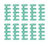 Mecanismo de carpeta de anillas, 60 unidades, 5 anillos, plástico, hojas sueltas, tamaño A4, A5, A6, lomos divididos a presión, para álbum de fotos, mecanismo de carpeta de anillos (verde)