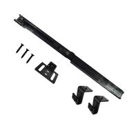 Mecanismo de cierre suave para puerta de granero con ganchos, topes de puerta, amortiguador de resorte