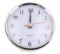 Mecanismo de cuarzo de 80 mm compatible con números arábigos romanos para reparación de relojes y fabricación personalizada de relojes (plateado B)