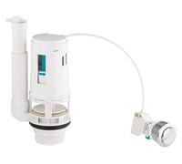 Mecanismo de Descarga para Inodoro con Cable y Botón Pulsador 3/6 L | Ahorro de Agua con Doble Volumen | Compatible con Cisternas Estándar | NOYON & THIEBAULT
