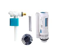 Mecanismo de descarga para WC 3/8" Toilet Water Fitting Side Intake Valve Copper WC FloatingToilet Filling Kits Adjust FlushToilet Accessories(Sidein split24cm-1)