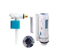 Mecanismo de descarga para WC 3/8" Toilet Water Fitting Side Intake Valve Copper WC FloatingToilet Filling Kits Adjust FlushToilet Accessories(SideIn split28cm-1)