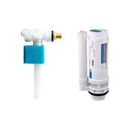 Mecanismo de descarga para WC 3/8" Toilet Water Fitting Side Intake Valve Copper WC FloatingToilet Filling Kits Adjust FlushToilet Accessories(Side Inlet split28cm)