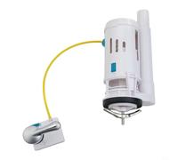 Mecanismo de Descarga para wc Doble Pulsador Interruptible para Cisterna Estándar 2 Pulgadas Válvula Ahorro Agua Kit Reparación (For One Piece)