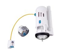Mecanismo de descarga para WC Universal Flush Replacement Valves Side-Press Double Drain Toilet Tanks Component for Water Discharge(White-Split type)