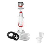 Mecanismo de descarga para WC, Válvula Descarga Inodoro, Descargador WC universal, Apto para cualquier tipo de cisterna estándar con pulsador de descarga interrumpible para ahorrar agua, interrumpible