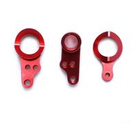 Mecanismo de dirección de piezas de metal para WLTOYS 144001 114 RC Car diseñado para mejorar la durabilidad sobre los componentes de stock (rojo)